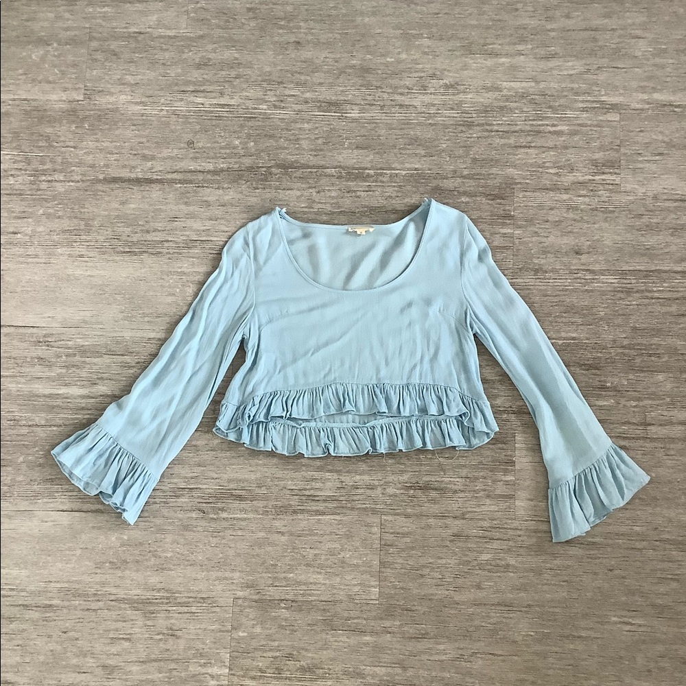 American Threads Cropped Blouse
